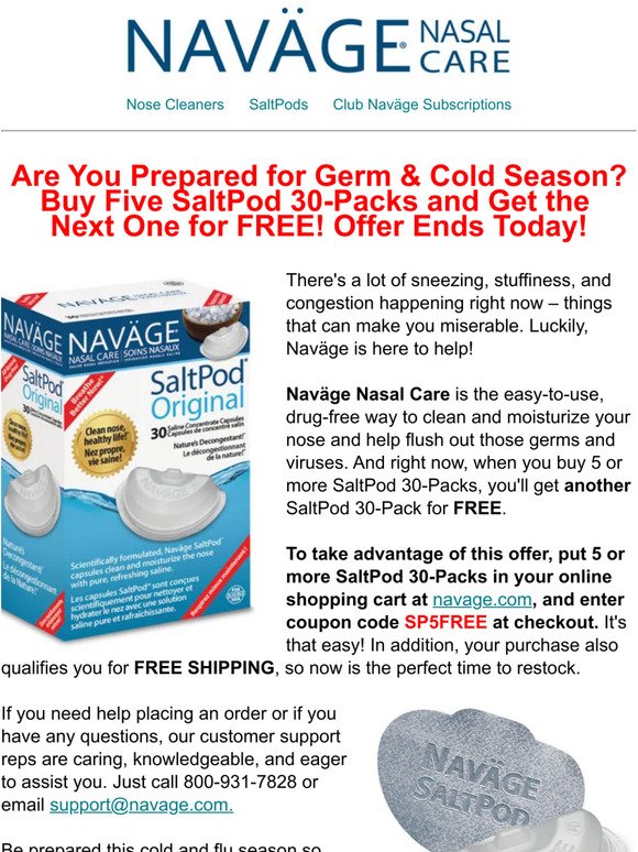 Navage Navge Custom Cleaning Kit