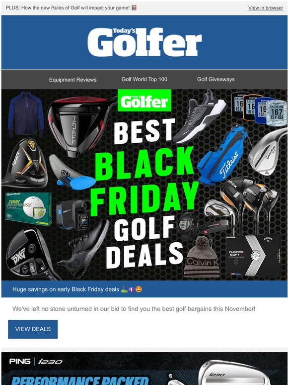 Today's Golfer The Best Early Black Friday Golf Deals! ⛳️💷🤩 Milled