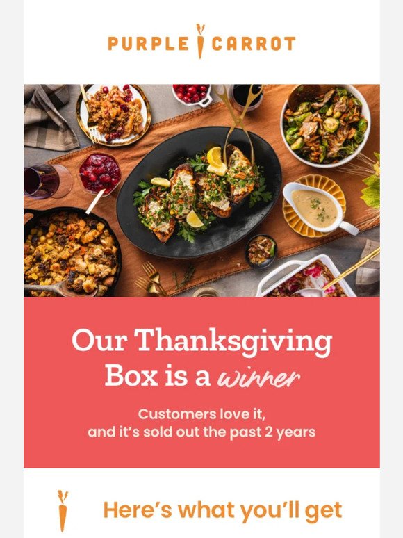 Only 2 days left to purchase our Thanksgiving Box!