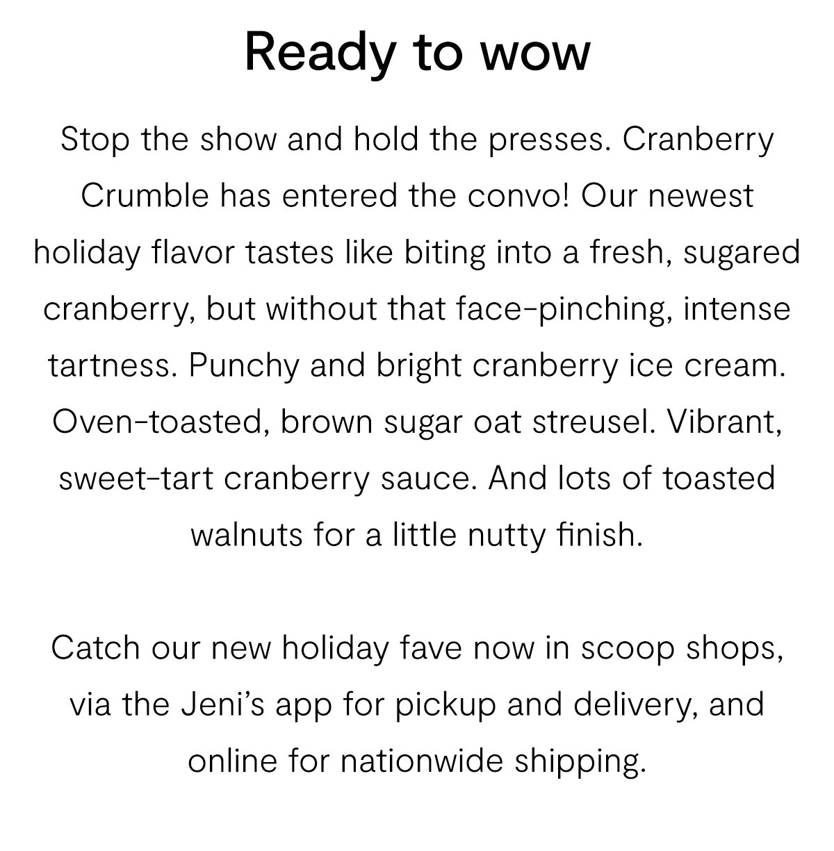 Cranberry Crumble