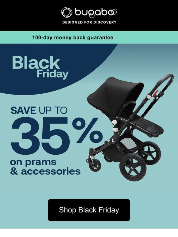 Save up to 35% off on Prams and Accessories!