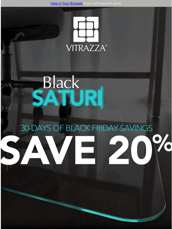 Vitrazza Black Friday starts now Our biggest sale of the year Milled