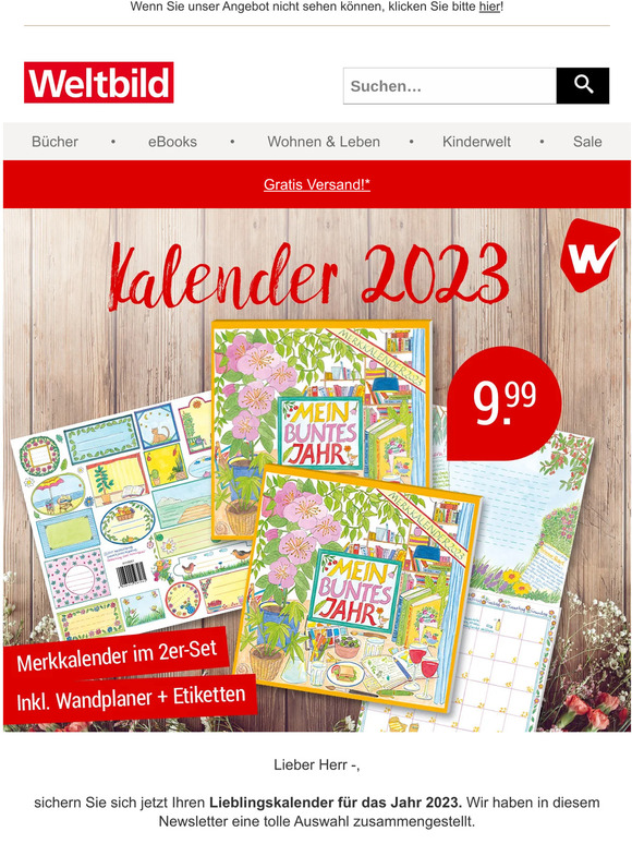Weltbild.at: Jetzt sichern: Gratis LED-Stern & Kalender-Highlights