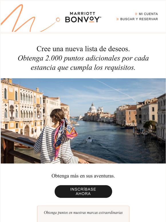 Ya está aquí. Obtenga 2.000 puntos adicionales por cada estancia que cumpla los requisitos.