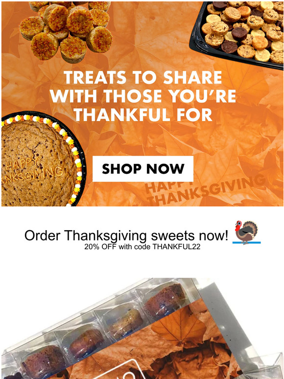 Thanksgiving Orders Now 20% OFF!