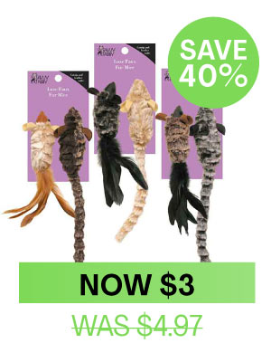 Savvy Tabby Luxe Faux Fur Mice Cat Toy