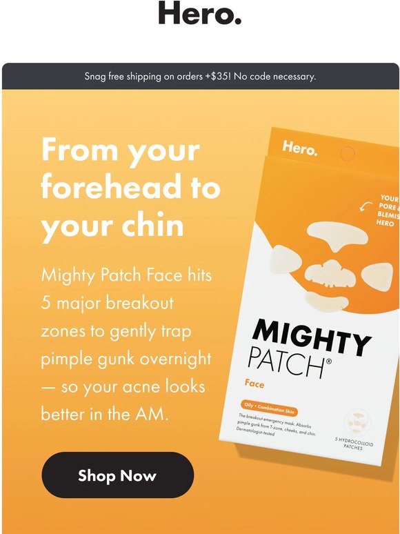Pimple gunk doesn’t stand a chance against Mighty Patch Face