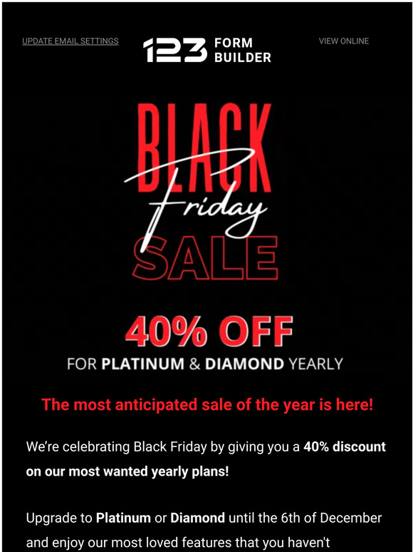 Get your Early Bird access to Black Friday now! ⏰
