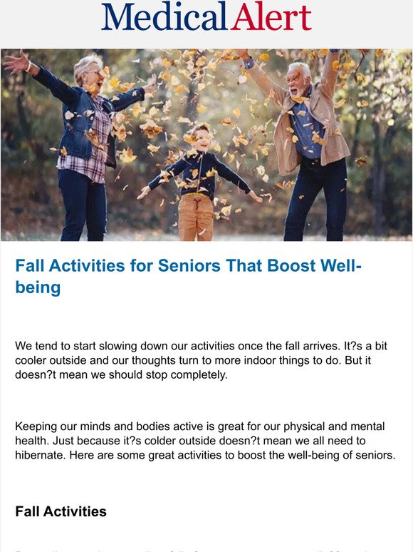 Fall activities for seniors that boost well-being