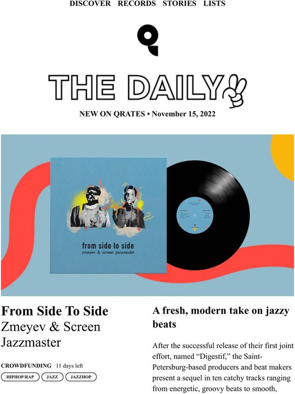 Qrates Daily: Zmeyev & Screen Jazzmaster, "From Side To Side"