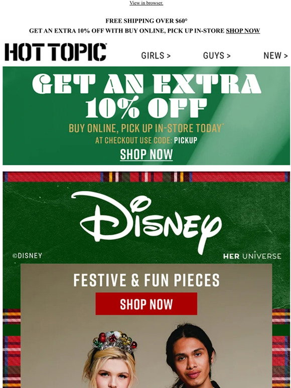 Hot Topic: Bring the holiday cheer with a new Disney Collection | Milled