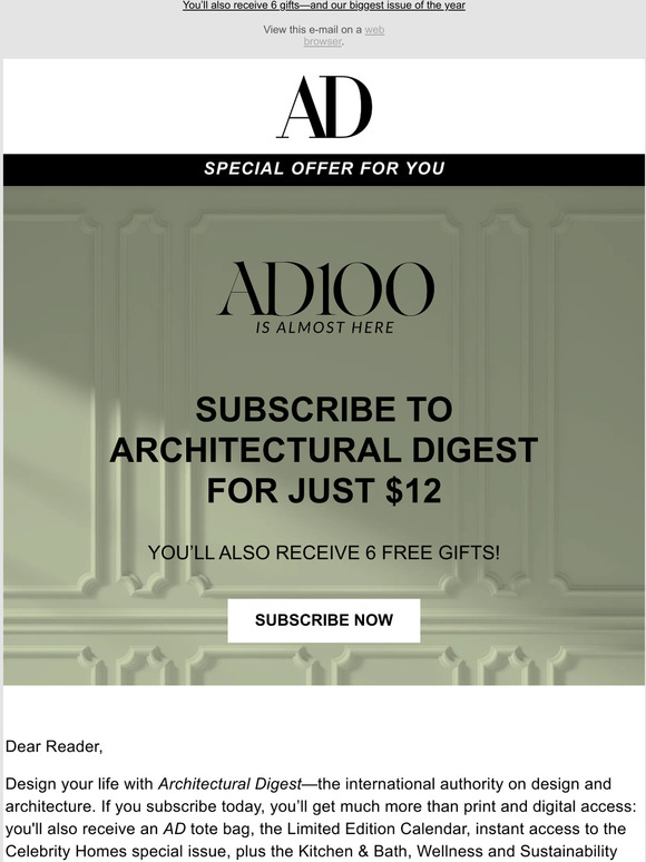 Architectural Digest Get Our Best Deal On Architectural Digest   C@2x 