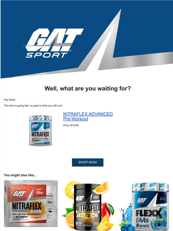 GAT Sport: NEW PRODUCT LAUNCH Pumptropic Sale Starts Now!