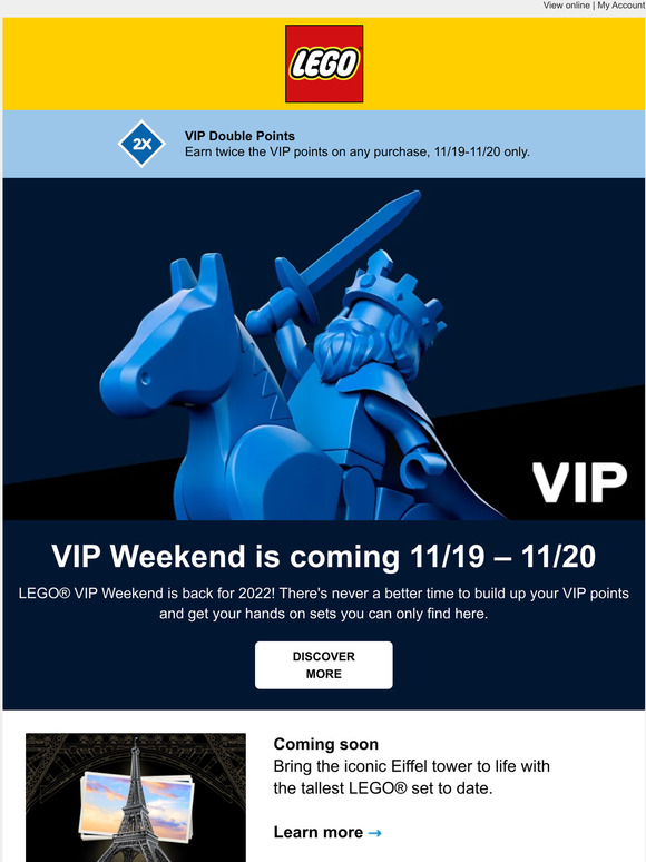 LEGO Shop Your exclusive VIP Weekend sneak peek Milled