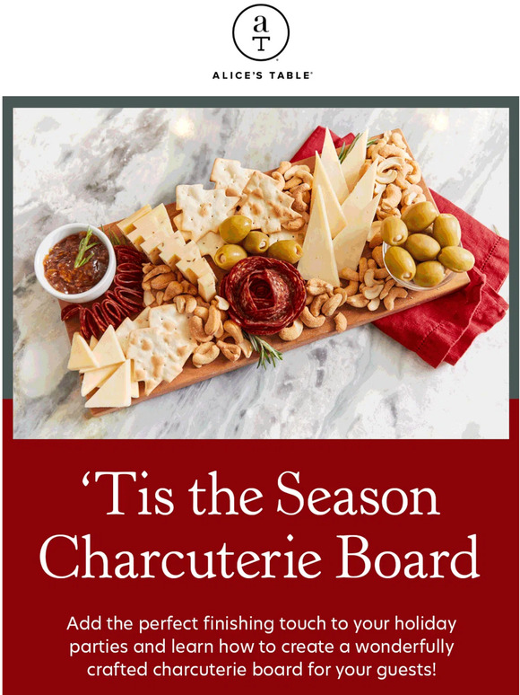 Alice's Table Our Holiday Charcuterie Board Has Arrived. 🧀🎄 Milled