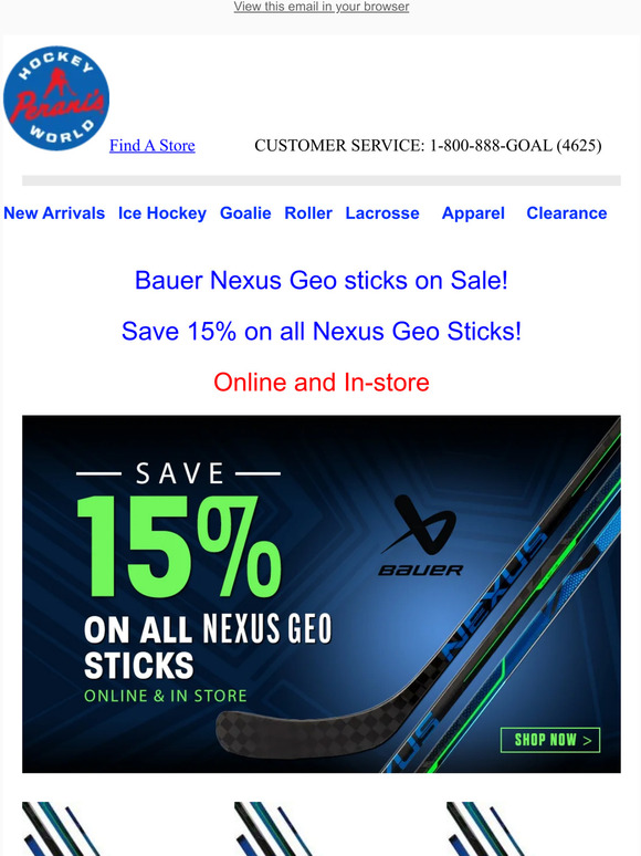 Hockey World: Bauer Nexus Geo sticks on Sale! | Milled