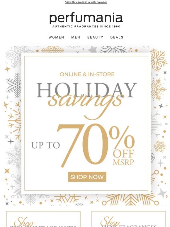 Up to 70% Off | Holiday Savings Inside