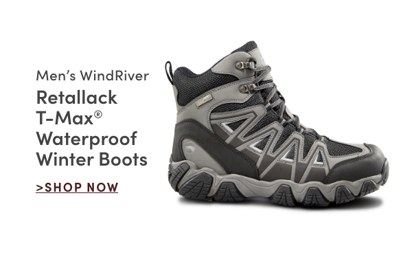 Men's WindRiver Retallack T-Max Waterproof Winter Boots SHOP NOW