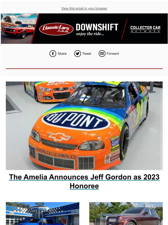 ClassicCars: The Amelia Announces Jeff Gordon as 2023 Honoree | Milled