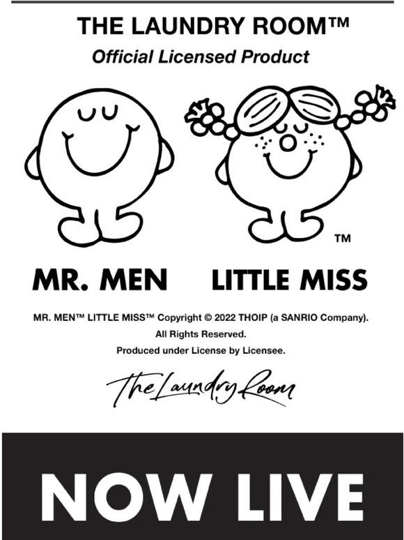 The Laundry Room Presents: Mr. Men Little Miss™ 😂 😍  😈 🤪 😎  🤡 🤯