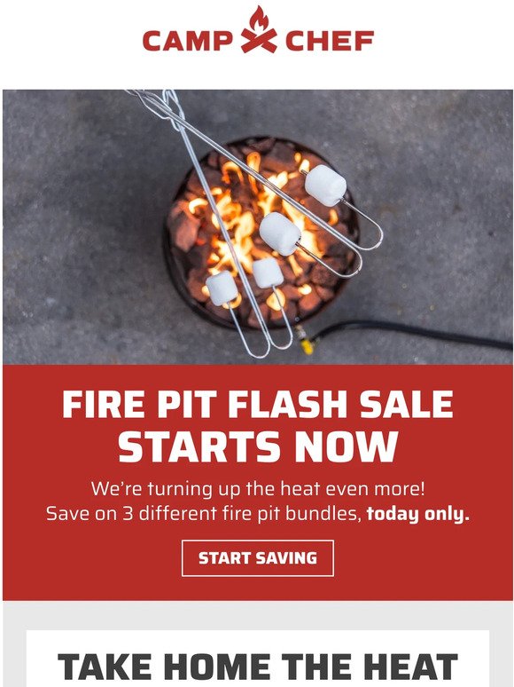 Fire Pit Flash Sale Starts Now!