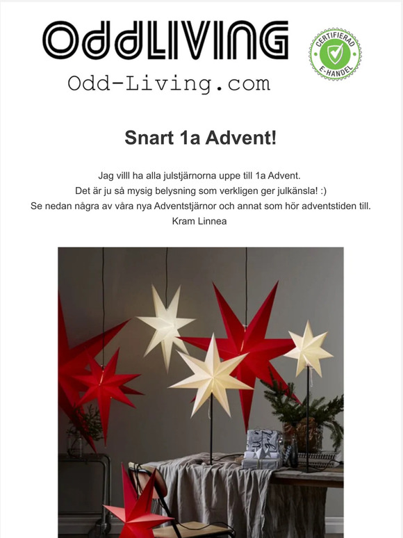Snart 1a Advent!