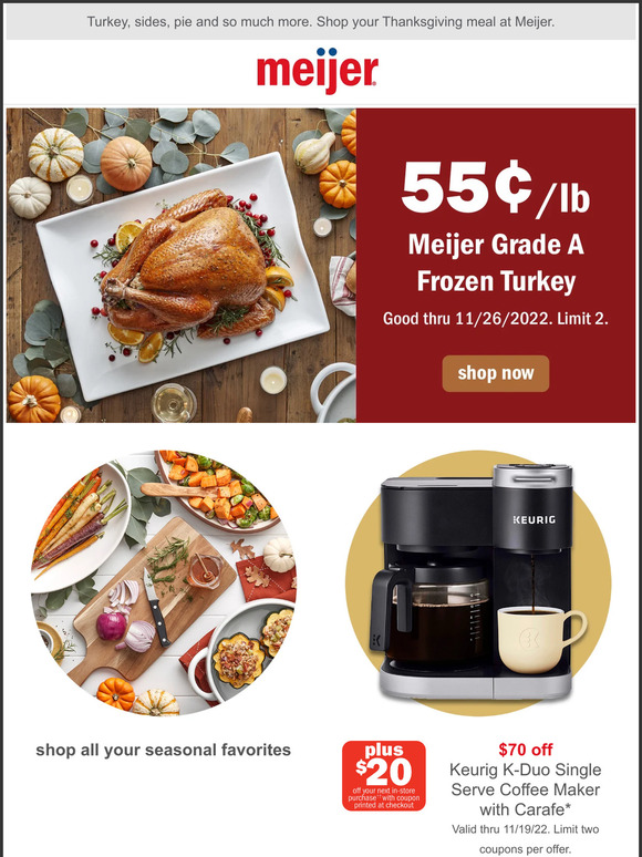 Meijer Get Everything You Need For Thanksgiving Milled