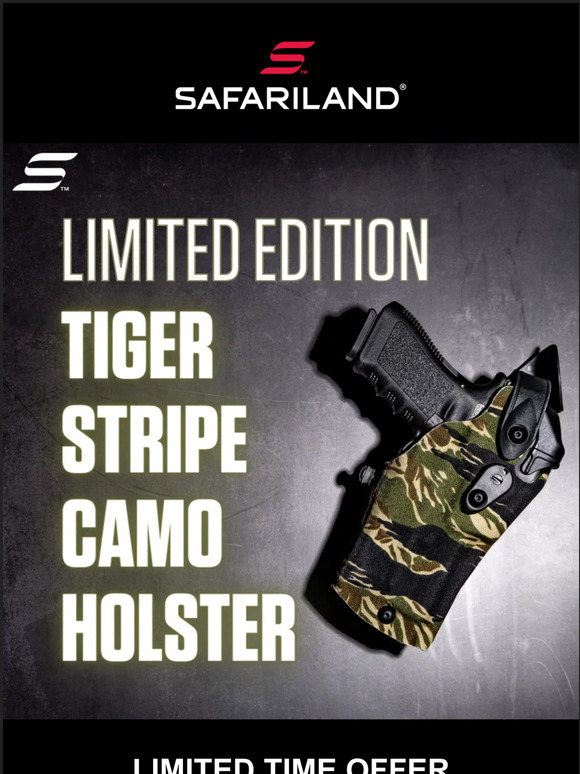 The Safariland Group Limited Edition Tiger Stripe Camo Holster Now Available Milled