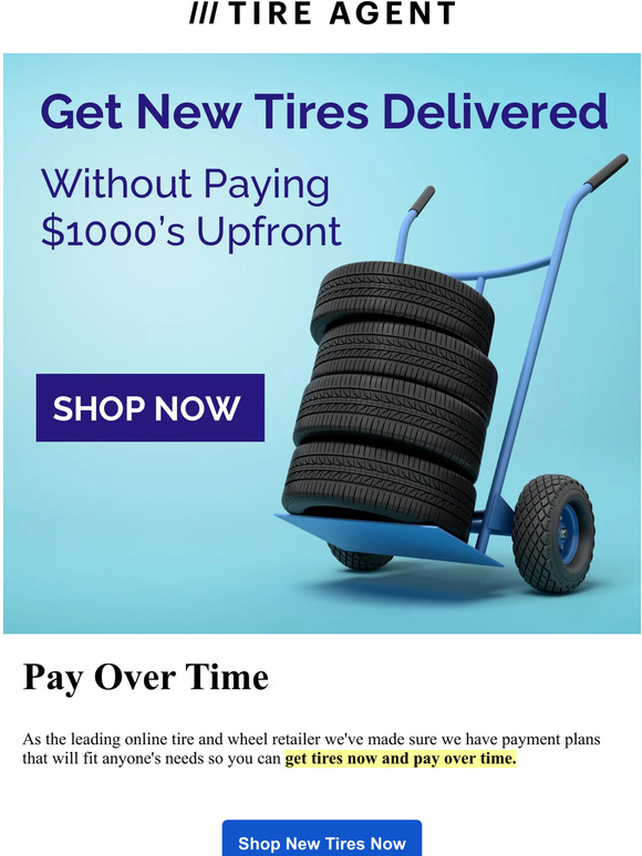 Tire Agent Get Tires Now, Pay Later Milled