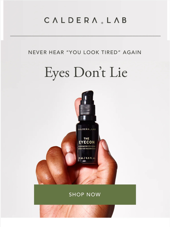 Caldera + Lab Do you look tired? Milled