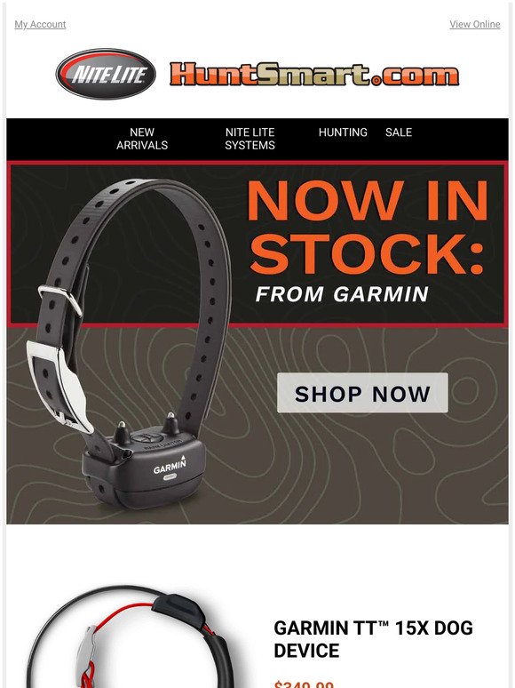 Now in stock from Garmin!