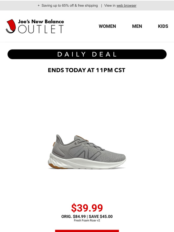 Joe s New Balance Outlet YOUR DAILY DEAL Milled