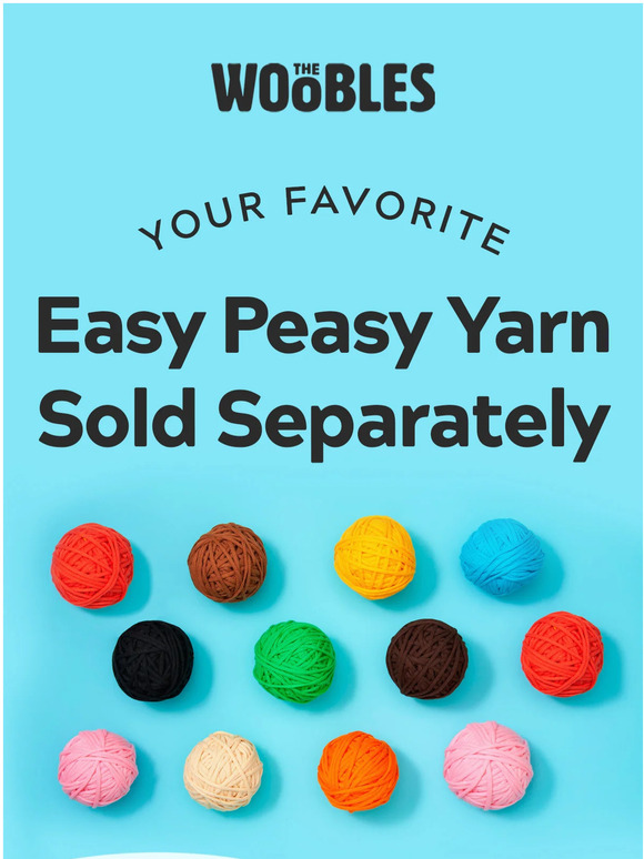 The Woobles Easy Peasy Yarn is now sold separately 🧶 Milled