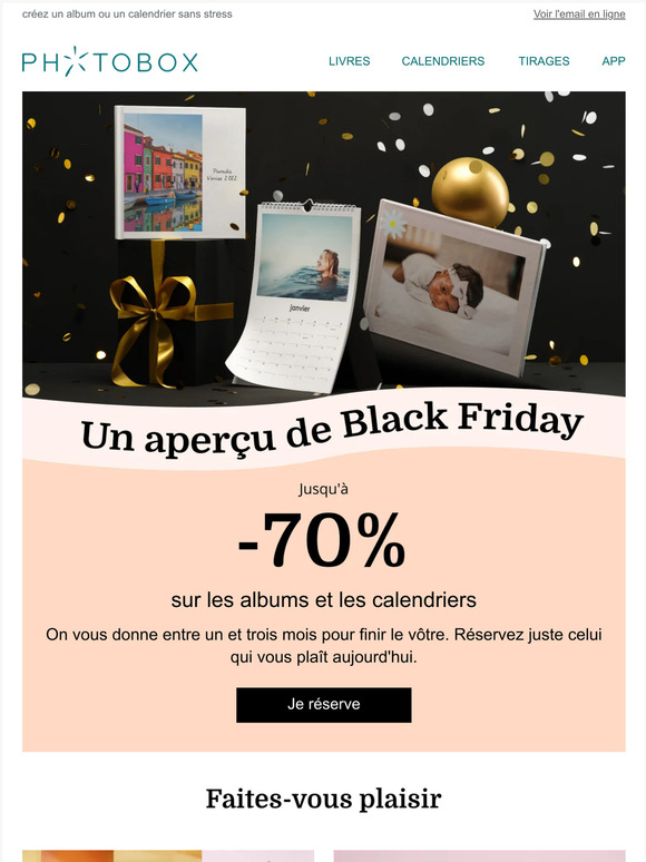 Photobox Aperçu de Black Friday 👀 Jusqu'à 70 Milled