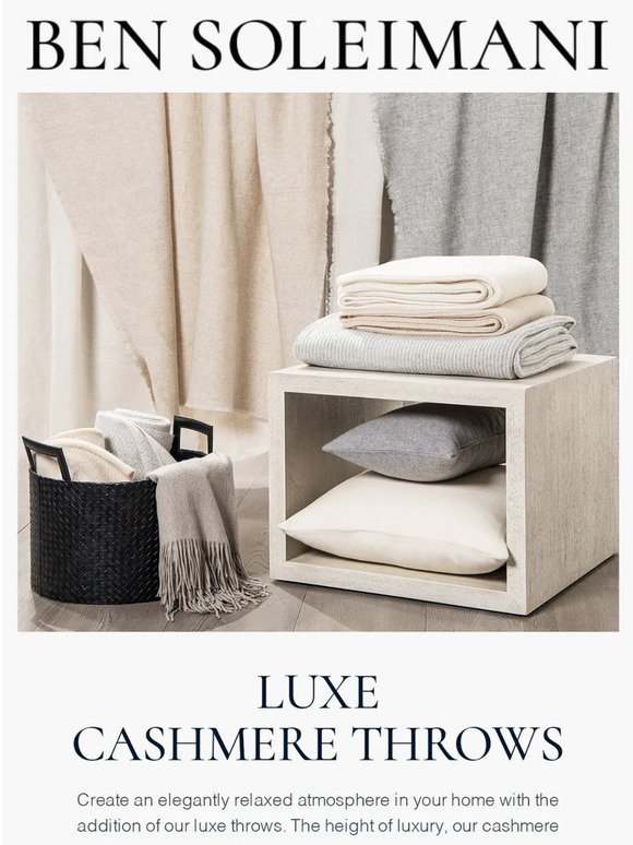 Luxe Layering | Shop Our Cashmere Throws