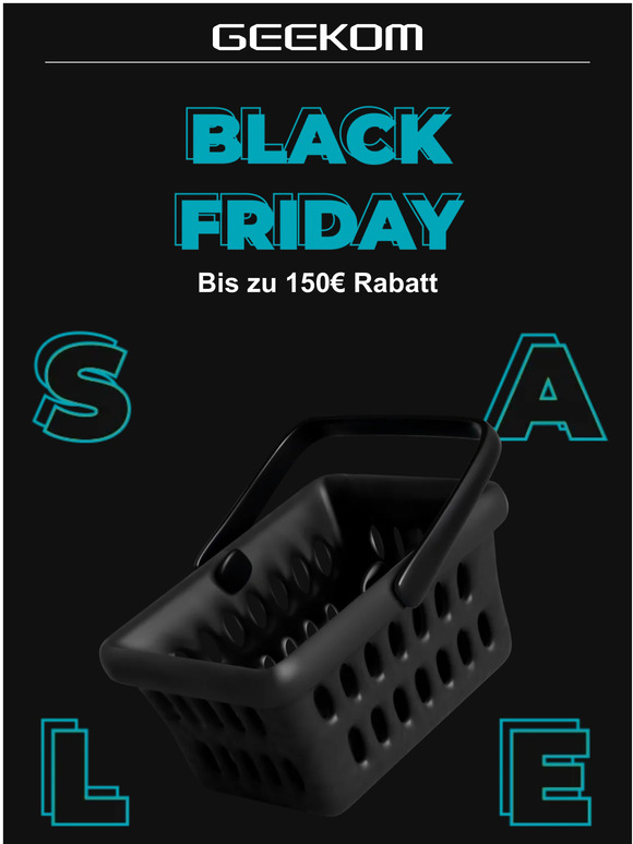 Black Friday Aktionen & Angebote｜Verlängerte Garantiezeit von 1 Jahr kostenlos