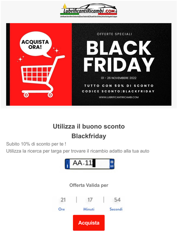 Arriva il Black Friday 😍