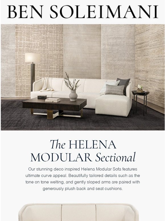 Ultimate Curve Appeal | Shop The Helena Modular Sectional