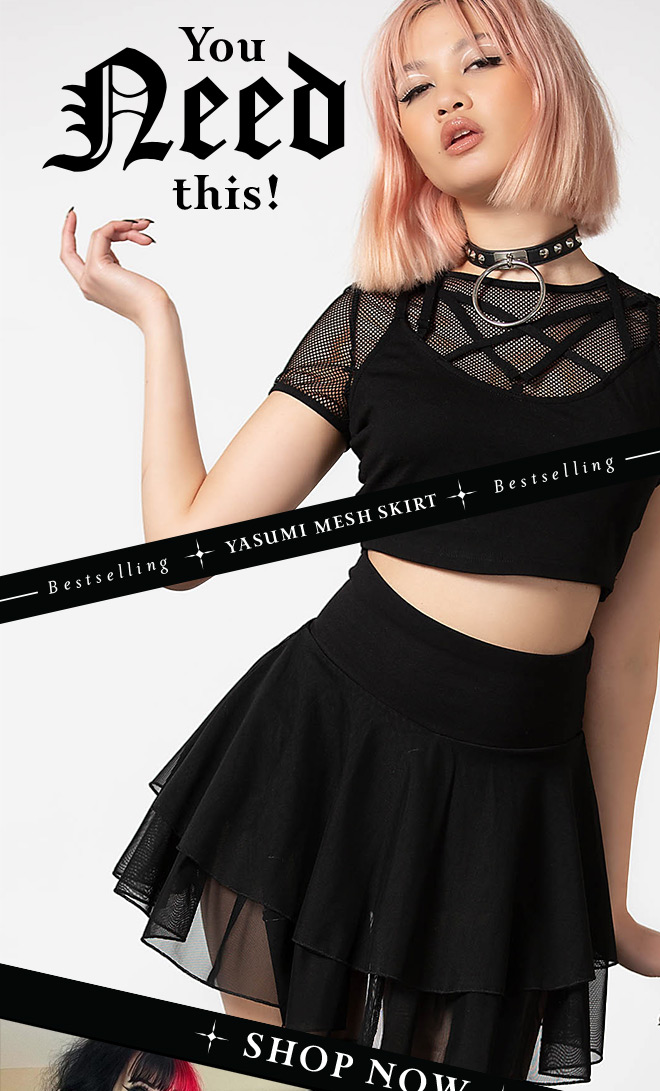 Yasumi Mesh Skirt - Killstar