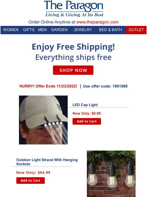 Free Shipping is back