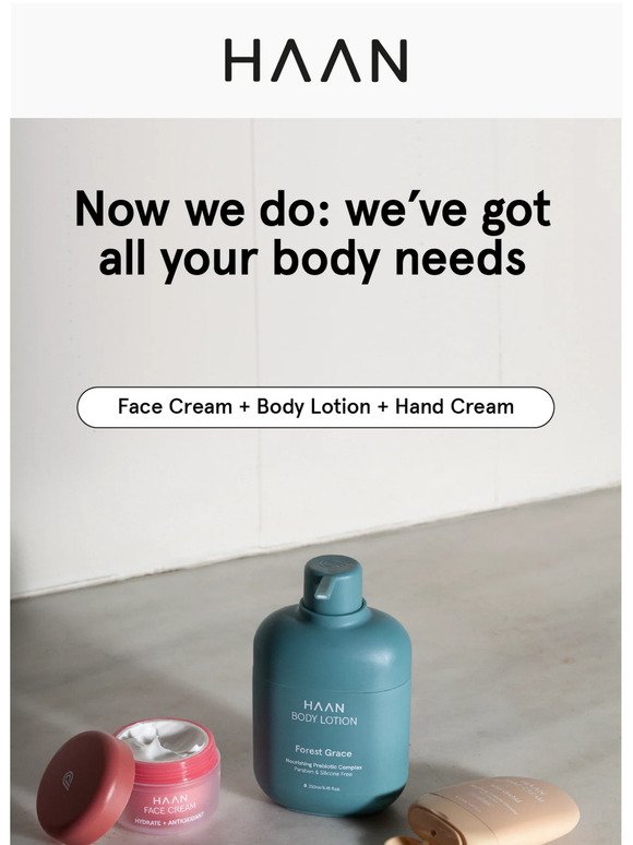 We've finally got all your body needs