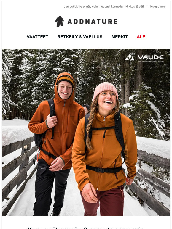 Myöhäissyksyn vaellusvarusteet