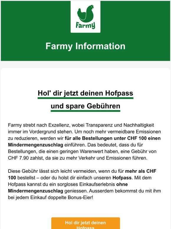 Informationen zu unseren Bestell- und Liefergebühren