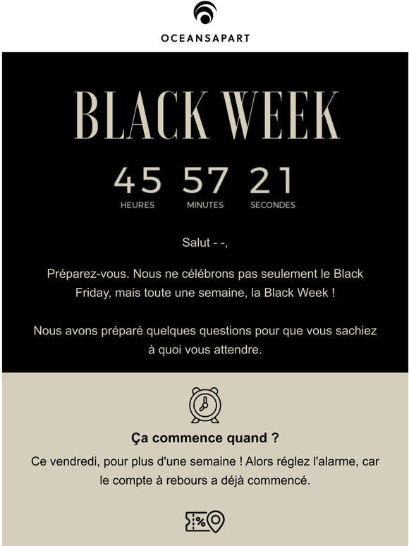 Préparez-vous pour la Black Week 🖤
