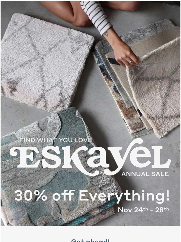 Eskayel’s Annual Sale is soon, order 3 free samples now!