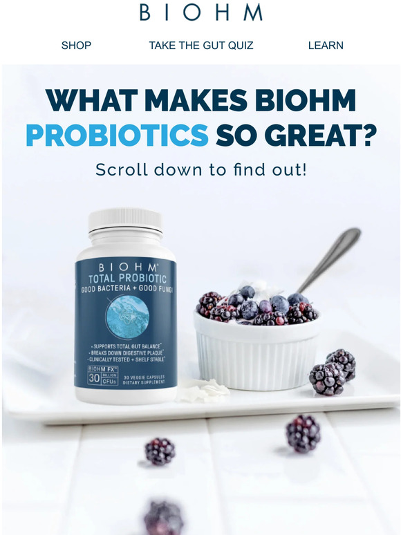 BIOHM Health How Do Probiotics Help? Milled