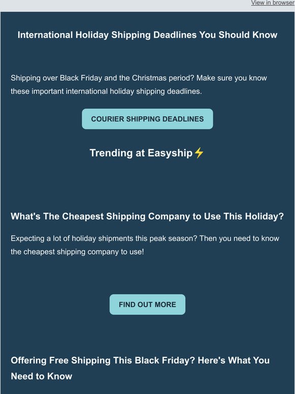 Holiday shipping deadlines you need to know 📦📅