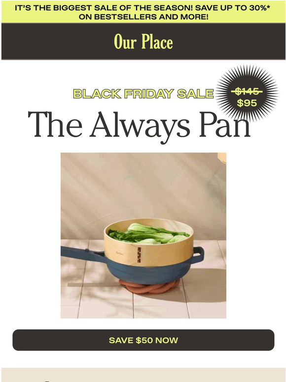 Our Place The Always Pan is now at the lowest price EVER! Milled