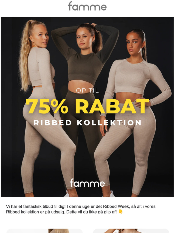 Ribbed kollektion - fra 75 KRONER 🤯