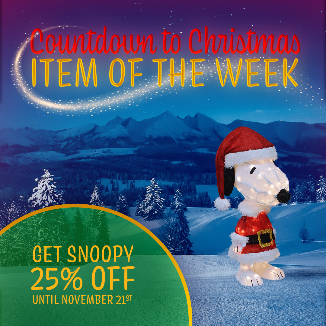 Total Home Decor Snoopy is the Item of the Week! Milled